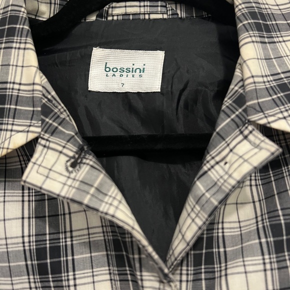 Bossini ladies black and white check coat - Picture 4 of 12